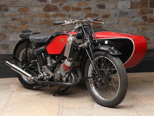 Lot 124 - c1937 Scott 498cc Flying Squirrel Motorcycle S/Car For Sale by Auction