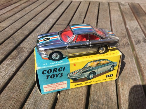 1965 Simca 1000 competition car,corgi vintage model For Sale