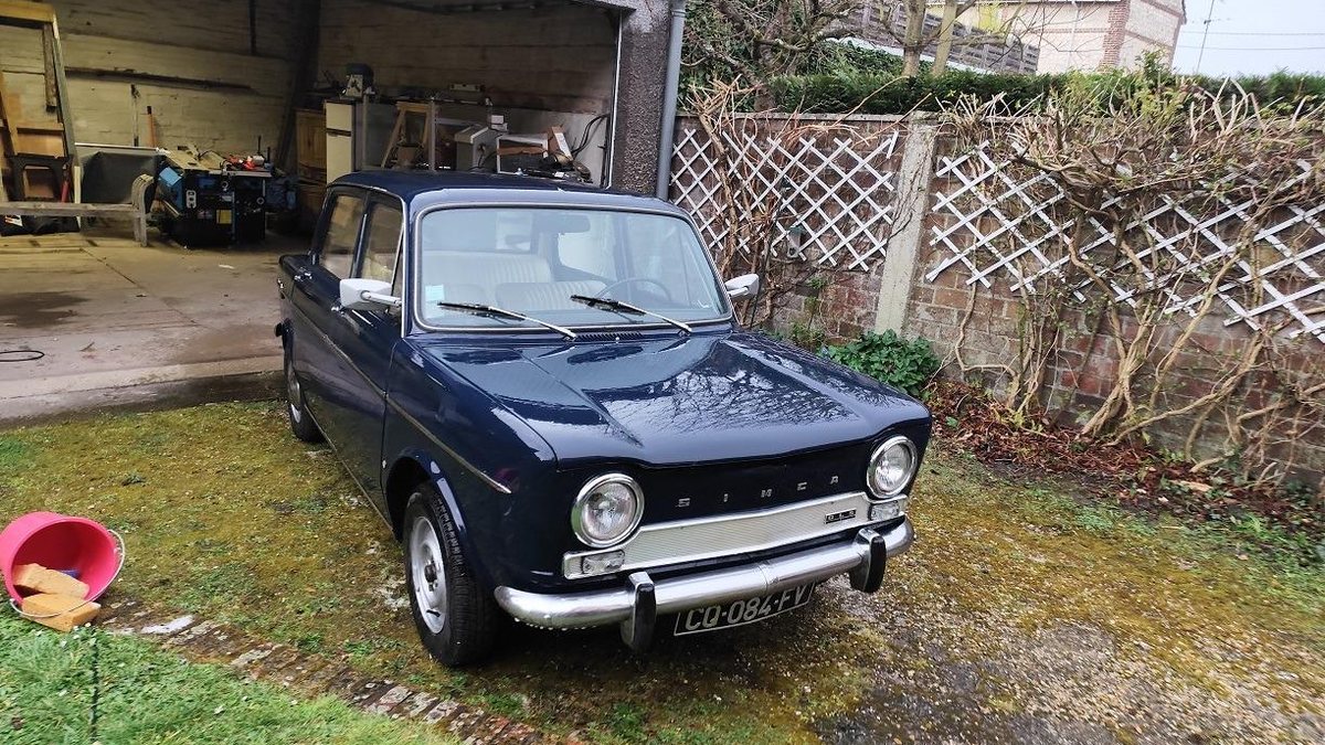 1968 Simca 1000 Dark blue Manual, 4 speed Left Hand Drive in Rouen ...