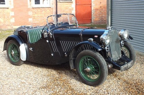 1934 A super English sports car with a Brooklands history  For Sale