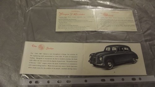 0000 1946- 1948 SINGER BROCHURE AND PARTS CATALOGUE FOR SALE For Sale