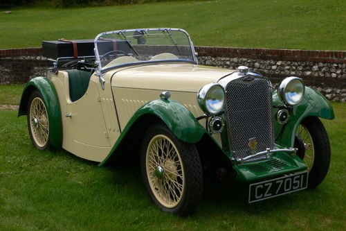 1934 Singer 9 Le Mans 2 Seater For Sale by Auction