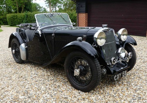 1936 Singer Le Mans 1500, reg CXY 56, black (lot 1464) For Sale by Auction