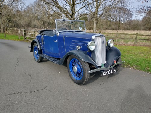 1936 Singer 9HP ( 1934 Doctors Coupe) Convertible Dicky Seat