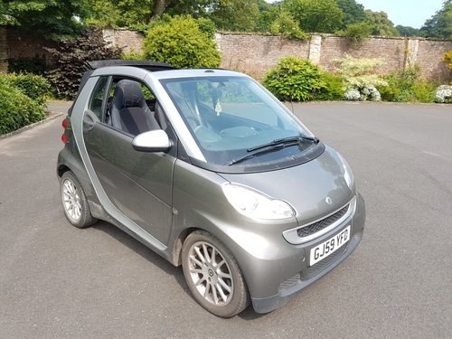 **JUNE AUCTION** 2009 Smart Fortwo Passion Convertible For Sale by Auction