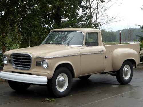 1960 Studebaker Champ Pick-Up Truck = V-8 Manual Tan $19.5k For Sale