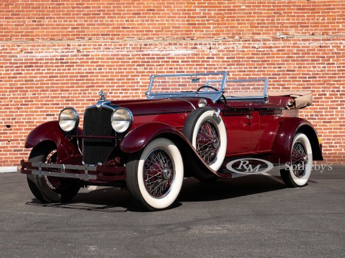 1928 Stutz Model BB Four-Passenger Dual-Cowl Speedster by Ro For Sale by Auction