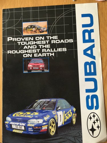 2000 Subaru Impreza turbo brochure SOLD