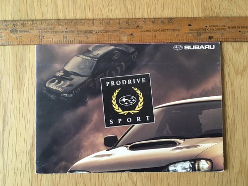 2000 Subaru Impreza Prodrive brochure SOLD