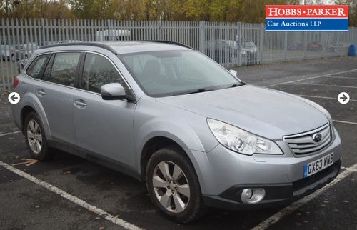 2013 Subaru Outback 52,255 miles at auction 25th For Sale by Auction
