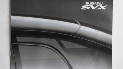 Subaru SVX  UK Colour Brochure 
