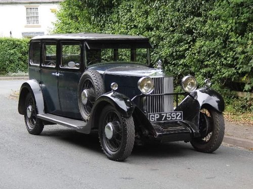 1931 Sunbeam 18.2 Saloon  Incredibly original with superb history SOLD