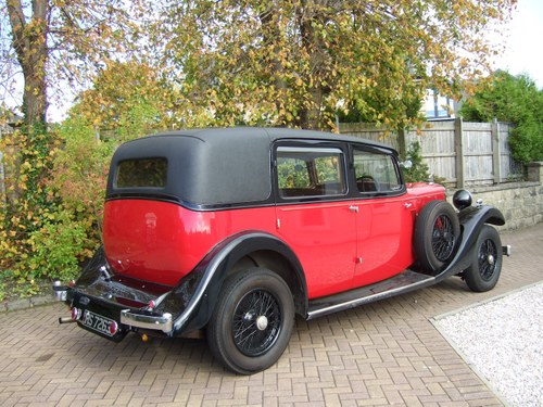1933 Sunbeam Twenty Five limousine VENDUTO