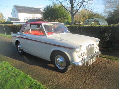 1962 Rapier Mk3A convertible 4 seater Dove Grey with new red hood In vendita