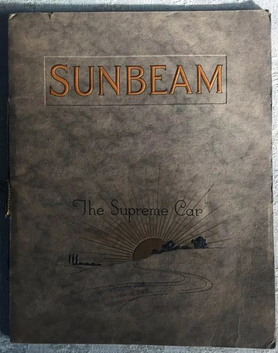 1920 Sunbeam Range Brochure In vendita
