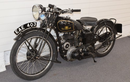 1937 Sunbeam 250cc OHV motorcycle For Sale by Auction