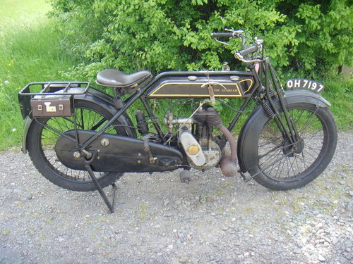 1921 Sunbeam 500 3.5HP vintage motorcycle In vendita