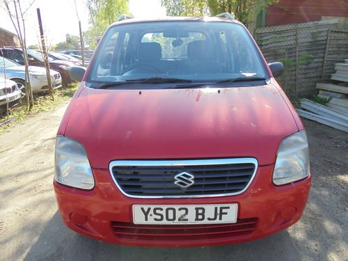 2002 RED WAGON R SUZUKI GOS WELL 5 SPEED P.A.S MOT TILL APRIL 19 For Sale