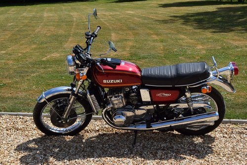 1976 Suzuki GT750A in Calypso Candy Red For Sale For Sale