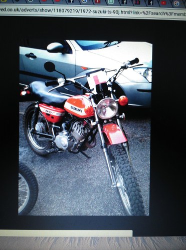 1972 Suzuki motorcycle In vendita