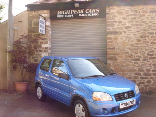 2001 Y SUZUKI IGNIS 1.3 GL 3DR. 35653 MILES. 1 LADY OWNER. For Sale