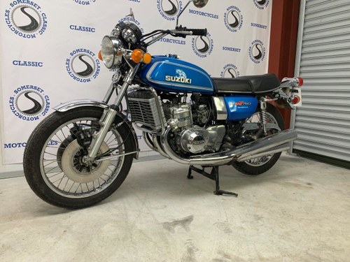 1976 Suzuki GT750 Blue Two stroke triple 17k miles SOLD