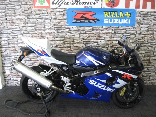 2004 04-reg Suzuki GSXR600 K4 Blue and white For Sale