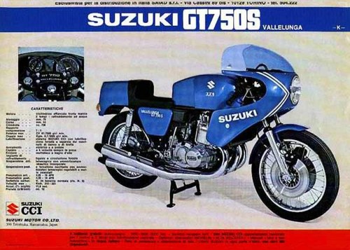 1976 Suzuki gt750s vallelunga saiad original In vendita