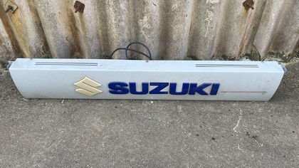 Genuine Suzuki dealers light up display sign 3 ft long £150