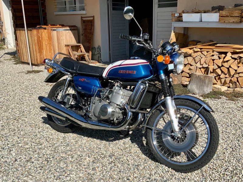 Gt750 Kettle Suzuki Kettle For Sale 1973 Suzuki GT 750 Blue Manual