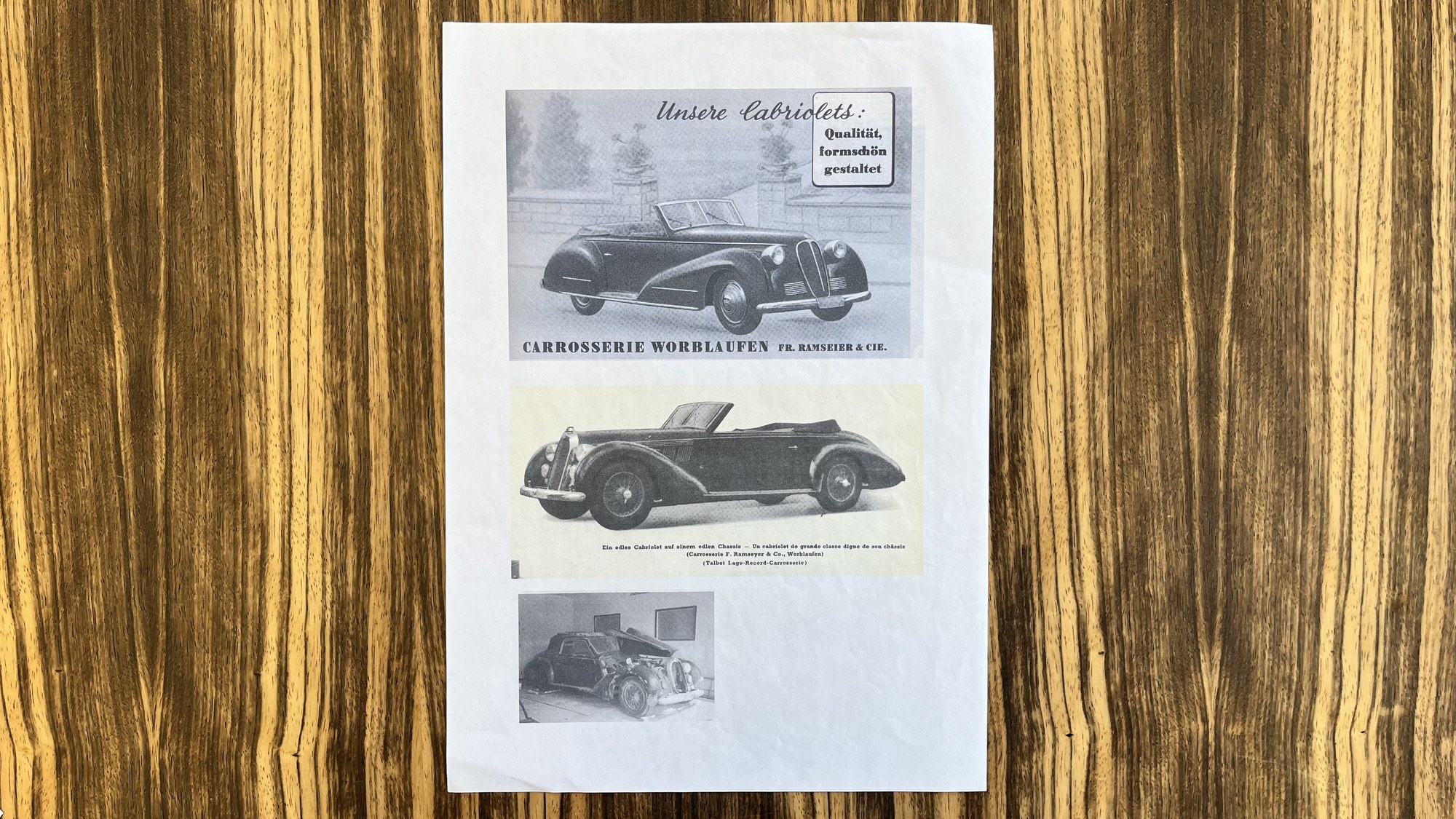 1947 Talbot Lago T26 Record Worblaufen Cabriolet, foto 12