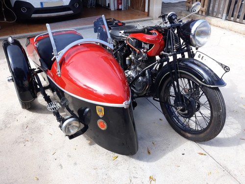 1935 Terrot 500cc. w/ sidecar -very good original cond. For Sale