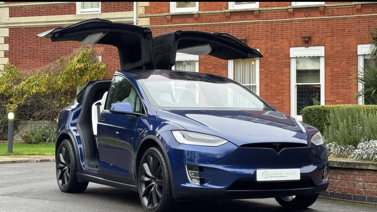 Model X Vehicles 2020 Tesla Model X Blue Automatic Right Hand Drive in United Kingdom ...