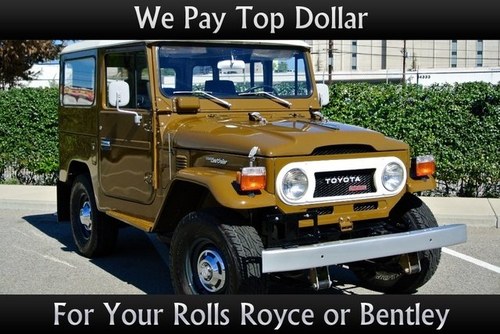 1975 Toyota Land Cruiser = Diesel Full Restored Tan $47k For Sale