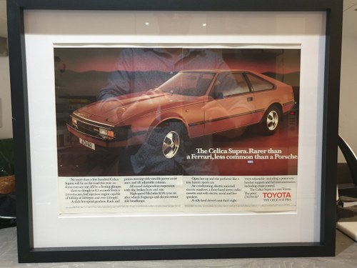 1983 Toyota Celica Supra advert Original  SOLD