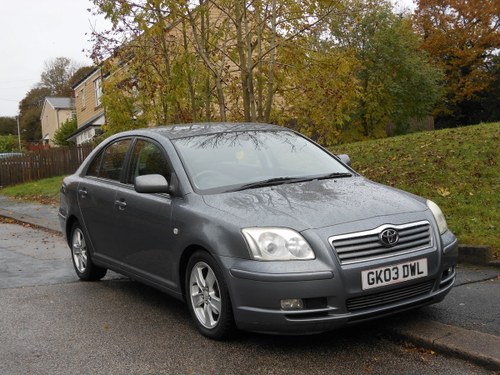 2003 Toyota Avensis 1.8 T3X 5DR New Shape 12 Month Mot SOLD