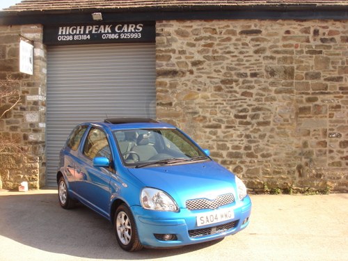 2004 04 TOYOTA YARIS 1.3 VVTI T SPIRIT 3DR AUTOMATIC. A/C.  For Sale