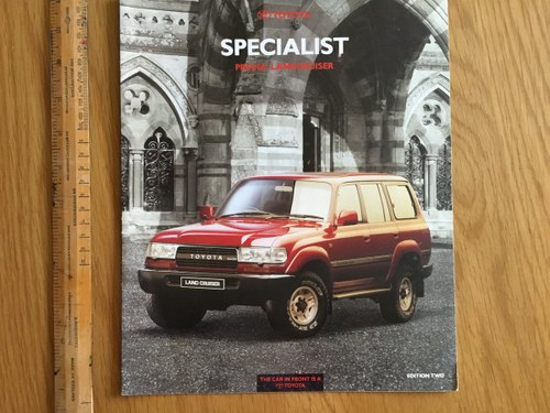 1991 Toyota landcruiser and Previa brochure SOLD
