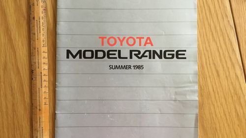 Picture of Toyota model range 1985 brochure - For Sale