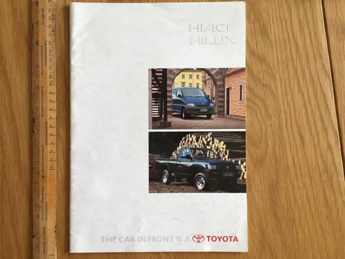 1996 Toyota Hilux and hiace brochure  VENDUTO