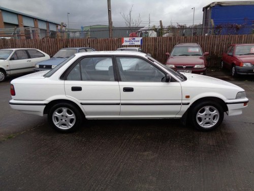 1989 Toyota corolla 1.3 gl 4dr 47k all mots from new For Sale