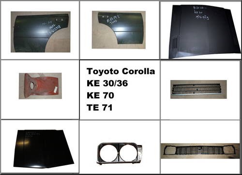 Toyota Corolla KE 30/36 - KE 70 -TE 71. For Sale