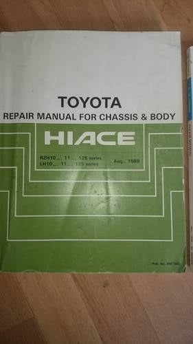 1991 Hi ace front and rear mint windscreens and manuals For Sale
