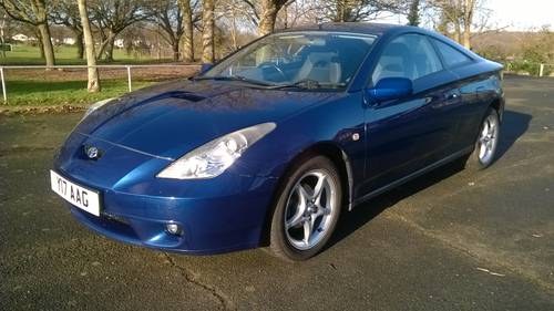 2002 Toyota Celica 1.8 VVT-i 6 speed. Private plate! For Sale