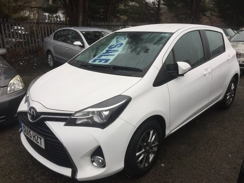 TOYOTA YARIS 1.0 ICON MODEL WHITE  2015 For Sale