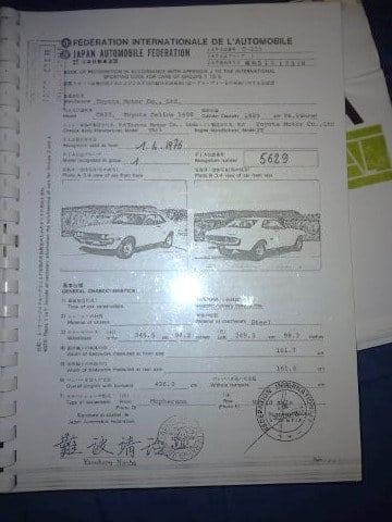 1975 Toyota Celica coupe 1600 GT Project @124 HP Twin Cam In vendita