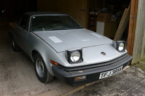 1981 Triumph TR7 Roadster for Restoration For Sale by Auction
