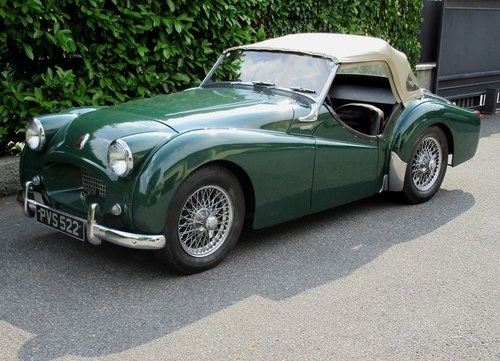 1954 TRIUMPH TR2 Sports  LHD,  chassis TS 2167-L,  UK and Europea SOLD