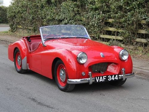 1955 Triumph TR2 - UK Matching No's & Colours, O/D. Show winning SOLD