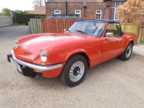MAY SALE. 1977 Triumph Spitfire 1500 For Sale by Auction